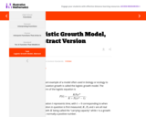 Logistic Growth Model, Abstract Version