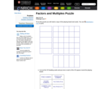 Factors and Multiples Puzzle