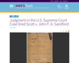 Judgment in the U.S. Supreme Court Case Dred Scott v. John F. A. Sandford