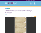 Draft of Motion Rule for Marbury v. Madison