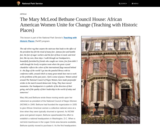 African American Women Unite for Change (Teaching with Historic Places) (U.S. National Park Service)