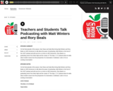 Teachers and Students Talk Podcasting with Matt Winters and Rory Beals (UEN Homeroom S3Ep29)