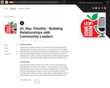 Dr. Ray Timothy - Building Relationships with Community Leaders (UEN Homeroom S3Ep17)