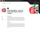 Cody Spendlove - Learn @ Home with District EdTech Leaders (UEN Homeroom S2Ep16)