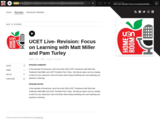 UCET Live- Revision: Focus on Learning with Matt Miller and Pam Turley (UEN Homeroom S2Ep10)