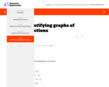 Identifying graphs of functions