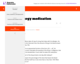 Allergy medication