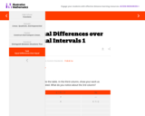 Equal Differences over Equal Intervals 1