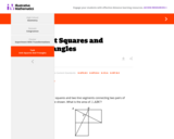 Unit Squares and Triangles