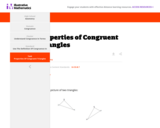 Properties of Congruent Triangles