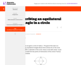 Inscribing an equilateral triangle in a circle