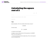 Calculating the square root of 2