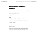 Powers of a complex number