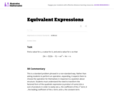 Equivalent Expressions