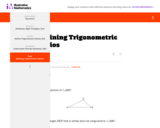 Defining Trigonometric Ratios