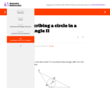 Inscribing a circle in a triangle II