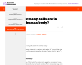 How many cells are in the human body?