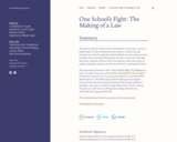 One School's Fight: The Making of a Law