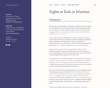 Rights at Risk in Wartime