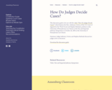 How Do Judges Decide Cases?