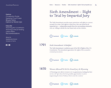 Timeline: Sixth Amendment – Right to Trial by Impartial Jury