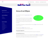 Mudd Math Fun Facts: Area of an Ellipse