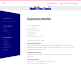 Mudd Math Fun Facts: Calculus Limerick