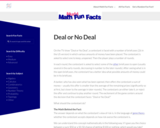 Mudd Math Fun Facts: Deal or No Deal