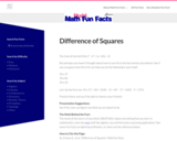 Mudd Math Fun Facts: Difference of Squares