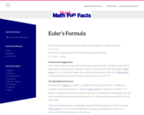 Mudd Math Fun Facts: EulerÕs Formula