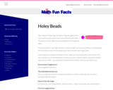 Mudd Math Fun Facts: Holey Beads