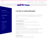 Mudd Math Fun Facts: i to the i is a Real Number