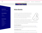 Mudd Math Fun Facts: Klein Bottle