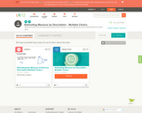 4th Grade - Estimating Measure by Description Multiple Choice