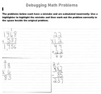 Debugging Math Problems