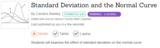 Standard Deviation and the Normal Curve
