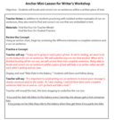 Anchor Mini Lesson for Writer's Workshop-Find the Run Ons