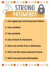 Strong Passwords Poster