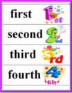 2.3a Ordinal Numbers Activity