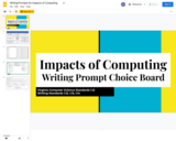 Writing Prompts for Impacts of Computing