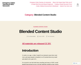 Blended Content Studio – Emergency Online Teaching at WSU Vancouver