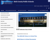 Bath County Public Schools Main web page