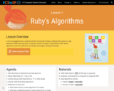 Ruby's Algorithms (Lesson 1)