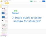 SeeSaw for Students Guide