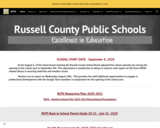 Russell County Public Schools main web page