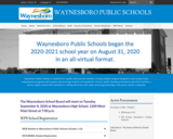 Waynesboro Public Schools main web page