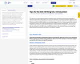 Tips for the EOC Writing SOL: Introduction