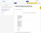 Literature Analysis Assessment Tool
