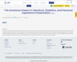 The American Dream in Literature, Statistics, and Personal Experience Presentation