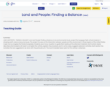 Land and People: Finding a Balance